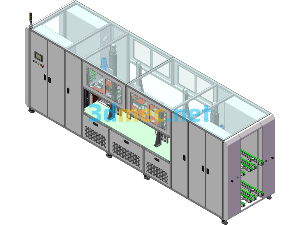 Silicon Wafer Basket Inversion Machine (Wafer Guide Machine) - 3D Model ...