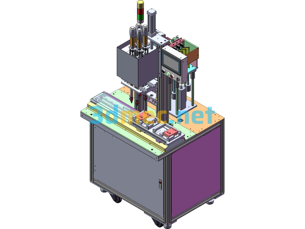 Four-Axis Screw Locking Machine - 3D Model SolidWorks Free Download