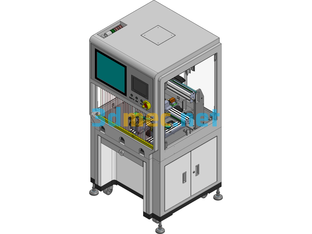 High Precision Laser Welding Equipment - 3D Model SolidWorks Free Download