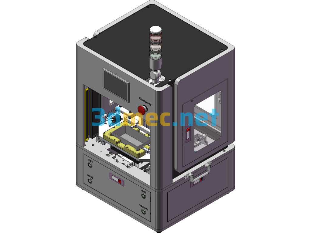 Semi-Automatic Labeling Machine - 3D Model SolidWorks Free Download