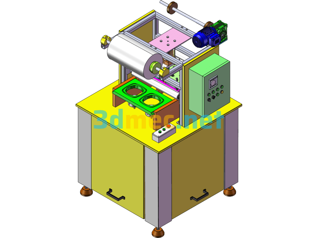 A Practical Sealing Machine - 3D Model SolidWorks Free Download