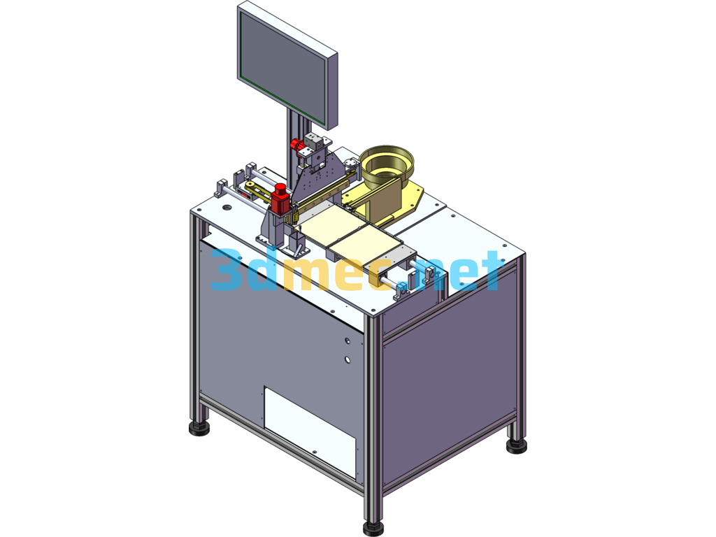 High-Speed LED Component Placement Machine - 3D Model SolidWorks Free Download