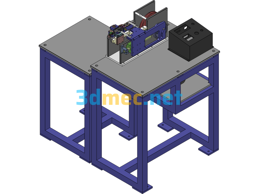 Crystal Oscillator Molding Machine - 3D Model SolidWorks Free Download