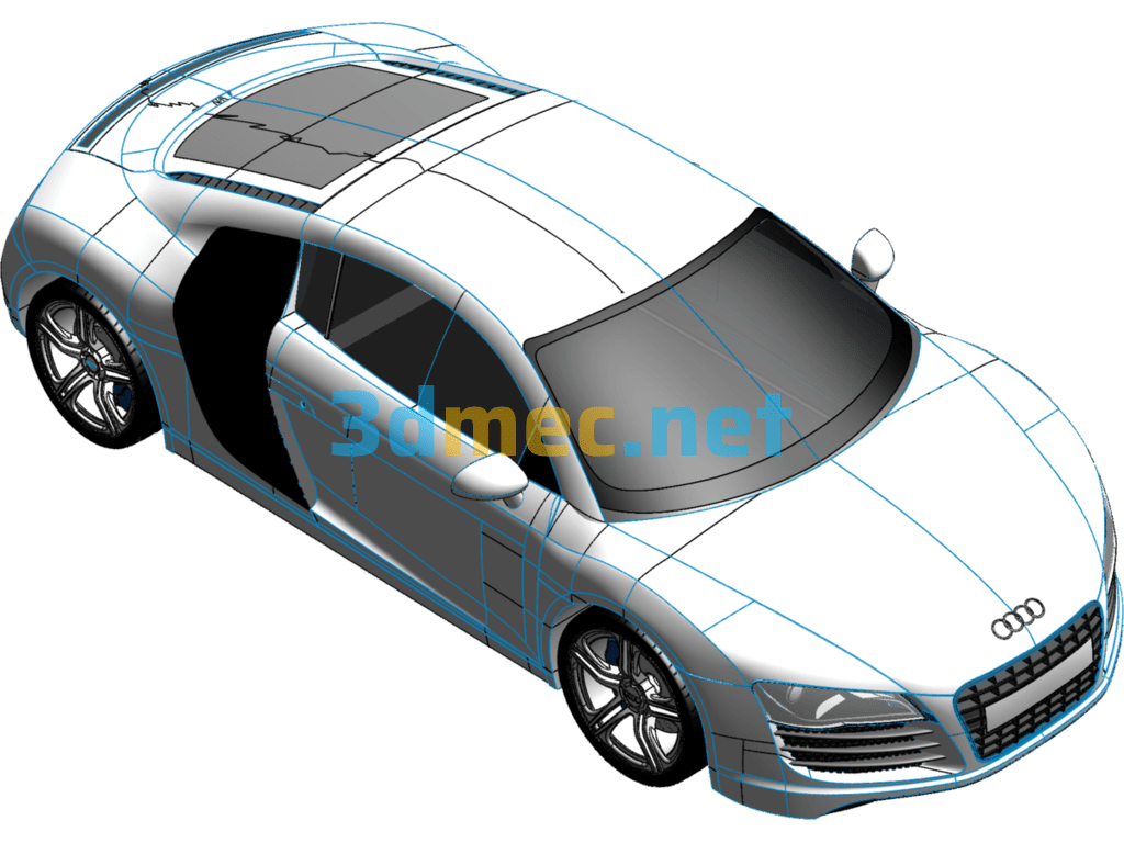 Audi R8 - 3D Model SolidWorks Free Download