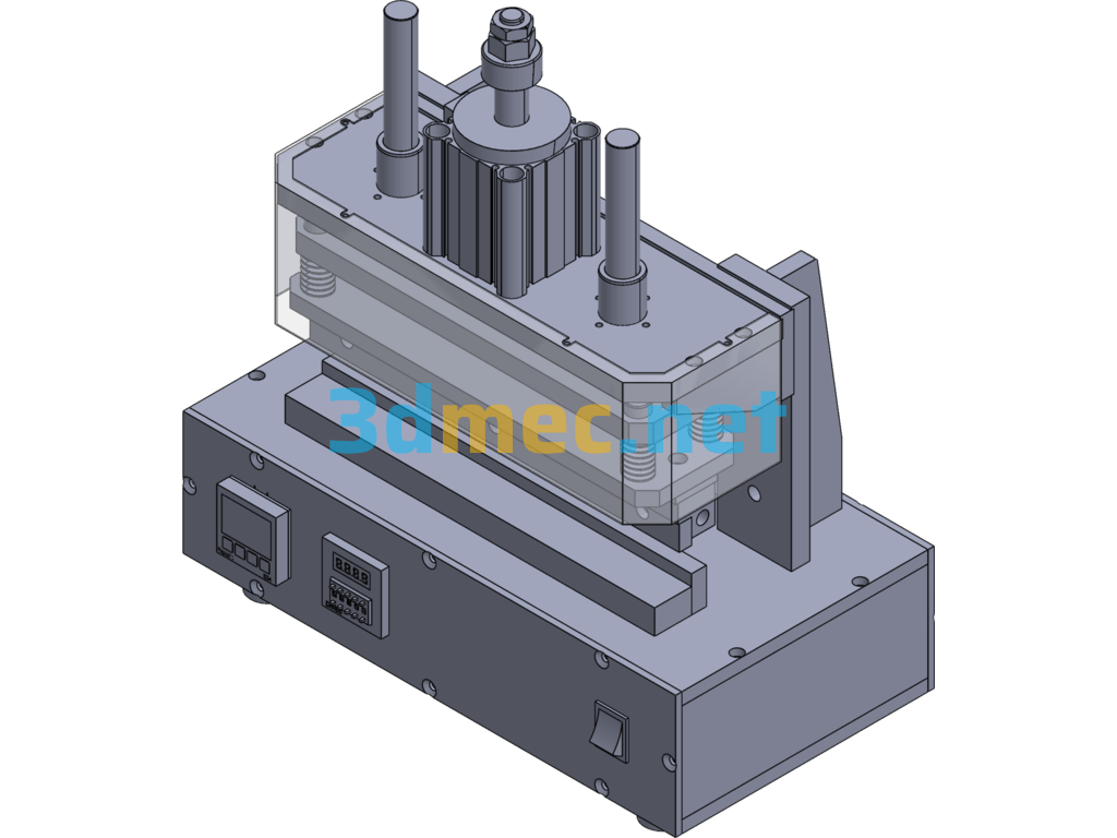 Non-Standard Design Heat Press (With Step File) - 3D Model SolidWorks Free Download