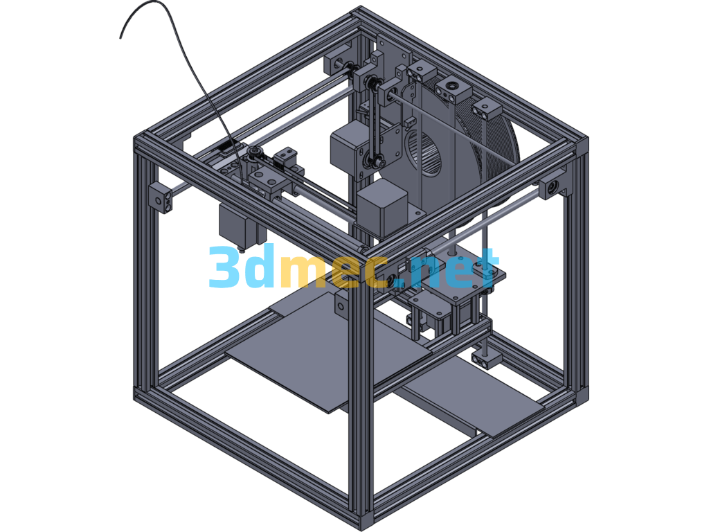 MISUMI 3D Printer (Non-Standard Design) - 3D Model SolidWorks Free Download