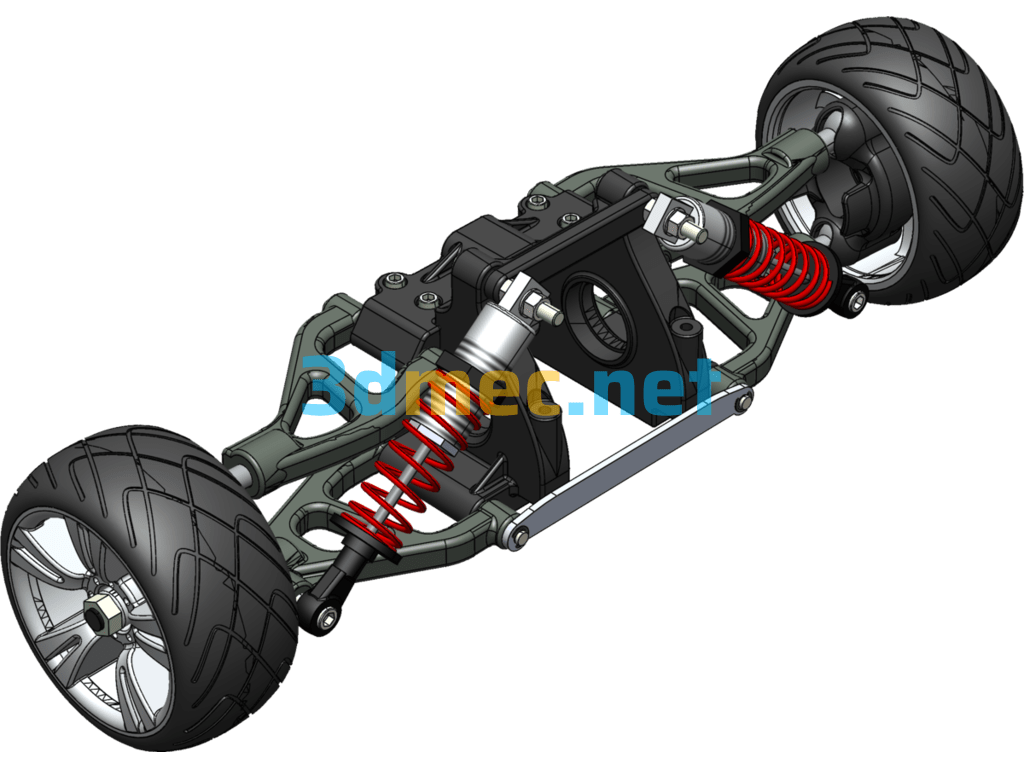 Vehicle Suspension System Model - 3D Model SolidWorks Free Download