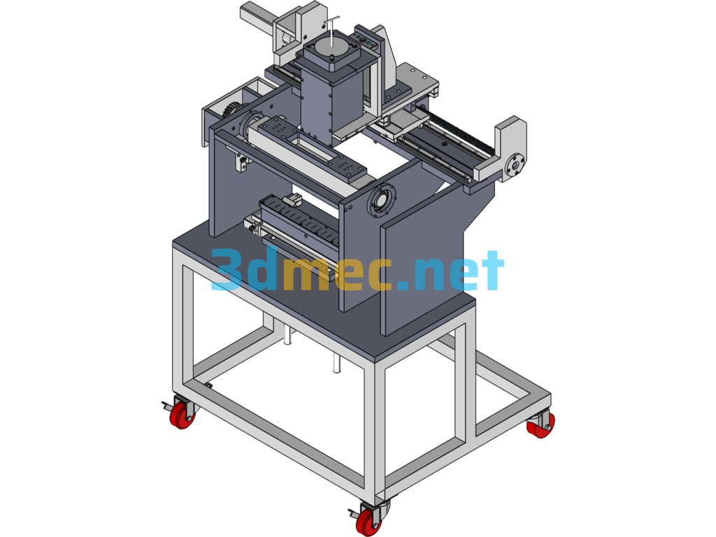 Automatic Glue Coating Machine Equipment - 3D Model SolidWorks Free Download