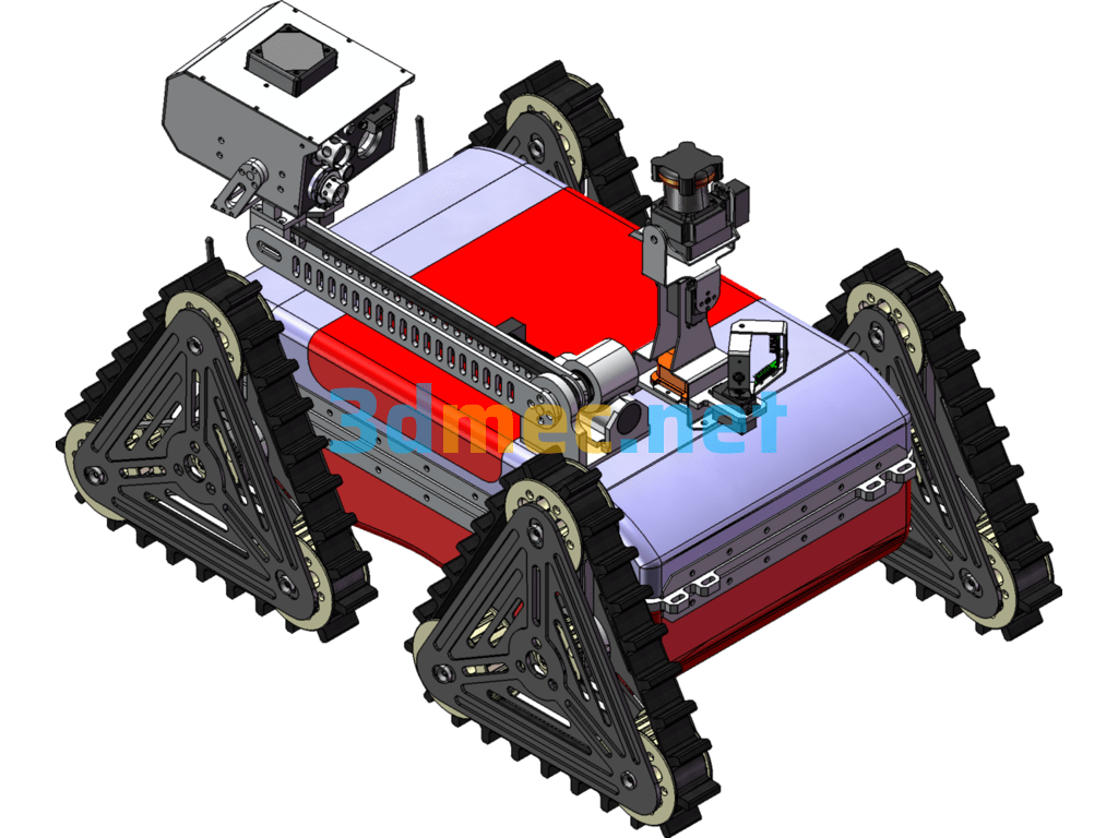 Rescue Robot "Alpha" - 3D Model SolidWorks Free Download