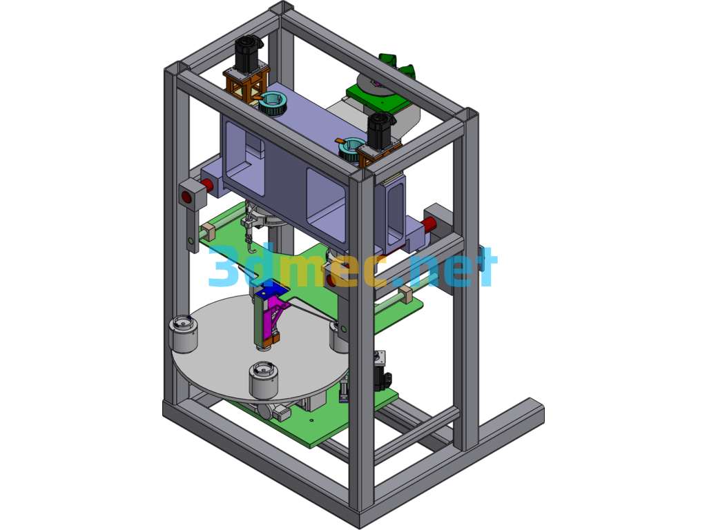 Fully Automatic Motor Winding Machine - 3D Model SolidWorks Free Download