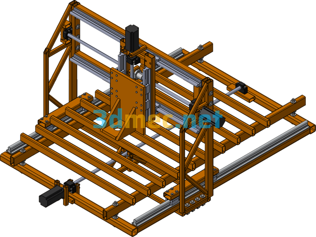 Three-Axis CNC Router - 3D Model SolidWorks Free Download