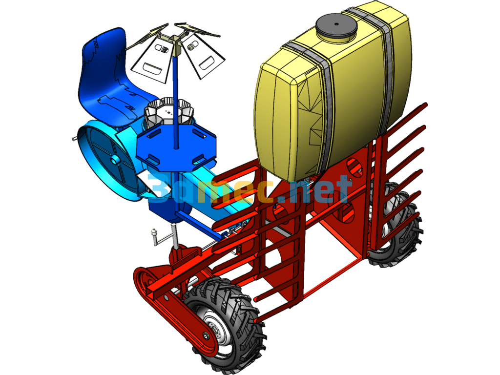 Planting Machine (SW Design) - 3D Model SolidWorks Free Download