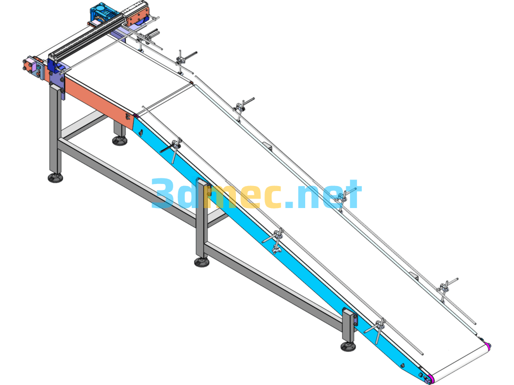 178 Belt Conveyor - 3D Model SolidWorks Free Download