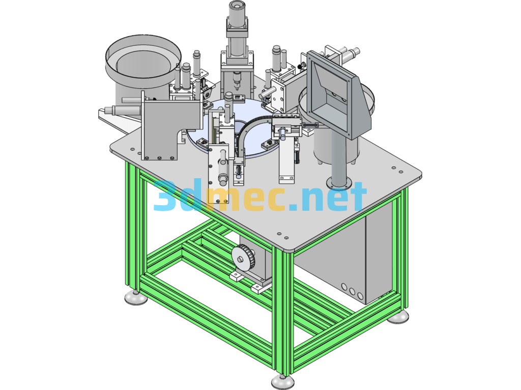 Non-Standard Turntable Riveting Machine - 3D Model SolidWorks Free Download