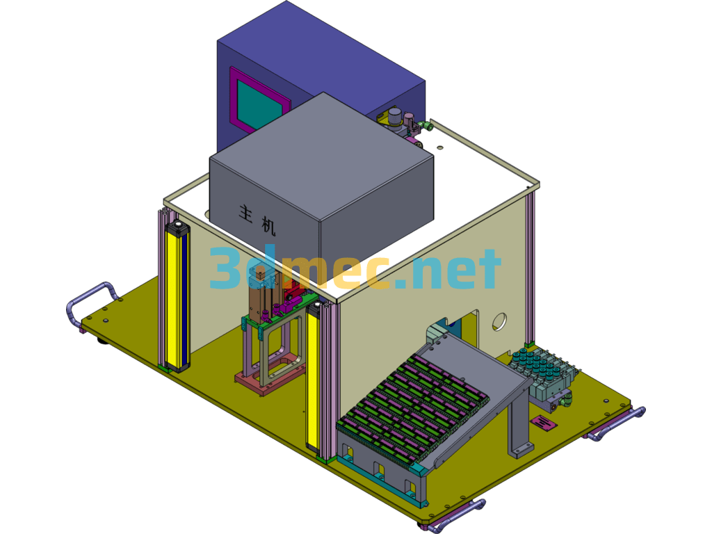 Mini USB Test Machine - 3D Model SolidWorks Free Download