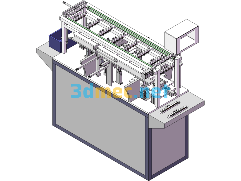 Test Tinning Machine (Coil Cutting Test Tinning Machine) - 3D Model SolidWorks Free Download