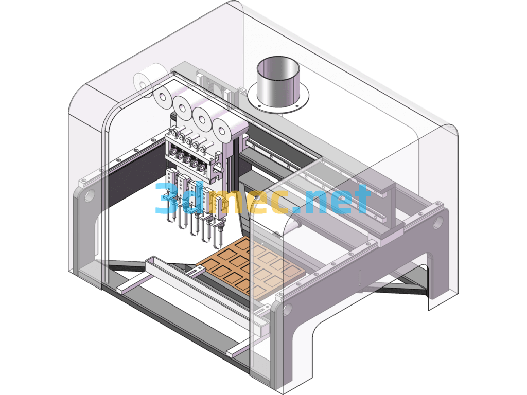 Automatic Soldering Machine - 3D Model SolidWorks Free Download