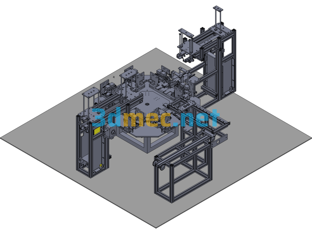 Fully Automatic Skipping Rope Packaging Machine - 3D Model SolidWorks Free Download