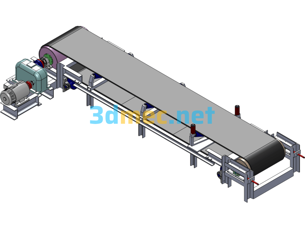 Belt Conveyor - 3D Model SolidWorks Free Download