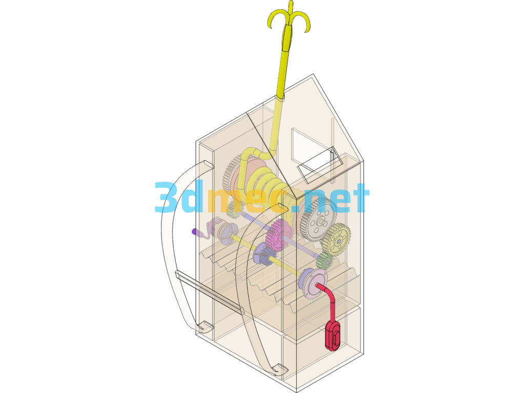 Automatic Safety Rope - 3D Model SolidWorks Free Download