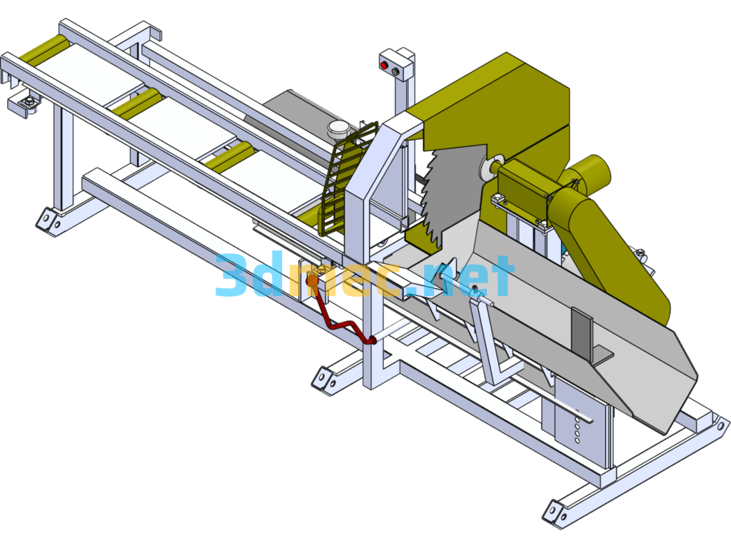 Fully Automatic Sawmill - 3D Model SolidWorks Free Download