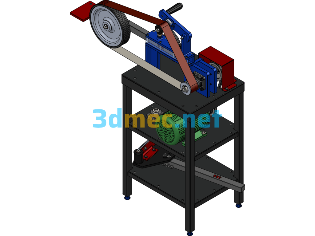 Belt Grinder (SW Design) - 3D Model SolidWorks Free Download