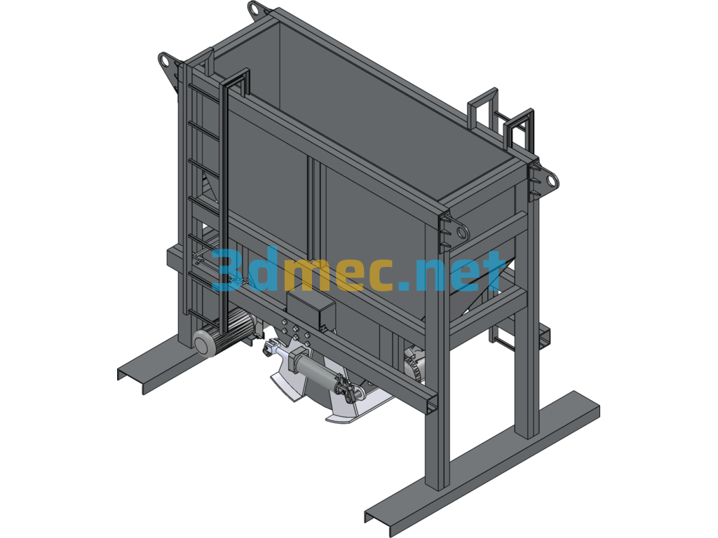 Concrete Mixer - 3D Model SolidWorks Free Download