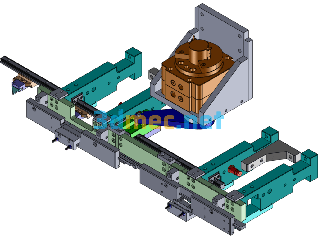 Linear Feeding Mechanism - 3D Model SolidWorks Free Download