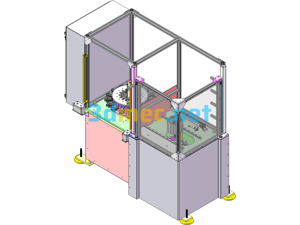 Magnet Assembly Line - 3D Model SolidWorks Free Download