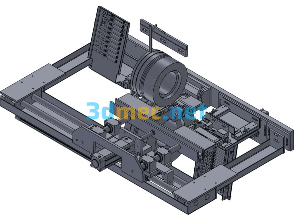 Automatic Feeding Centerless Grinder - 3D Model SolidWorks Free Download