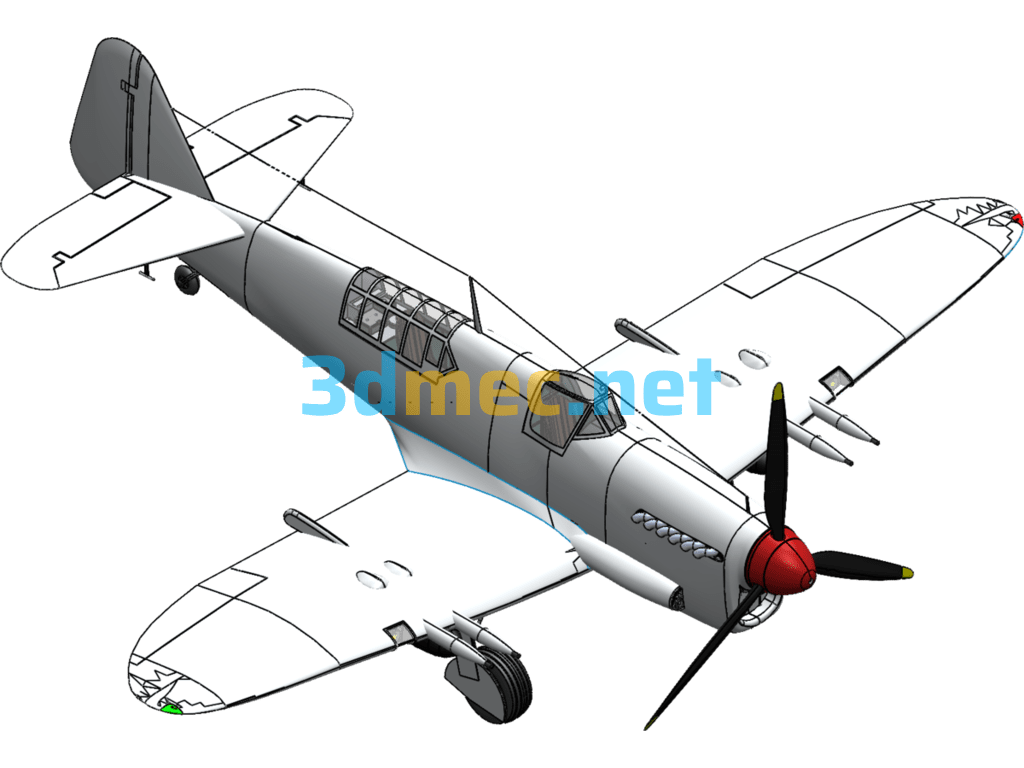 Fairey Firefly - 3D Model SolidWorks Free Download