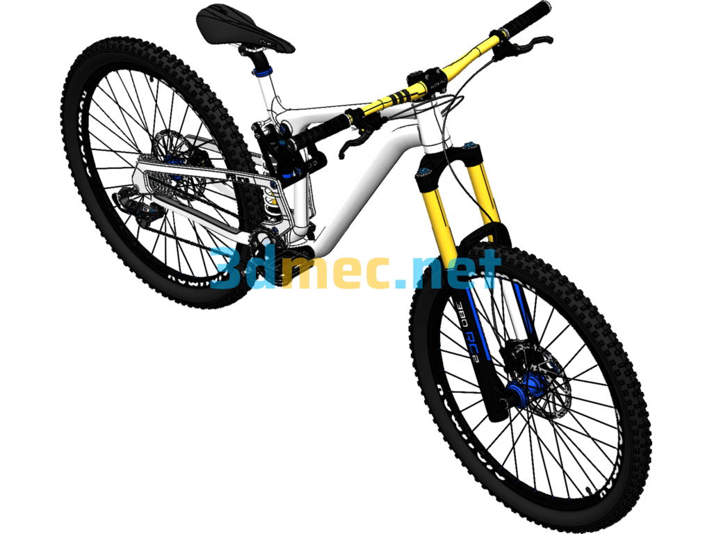 Mountain Biking - 3D Model SolidWorks Free Download