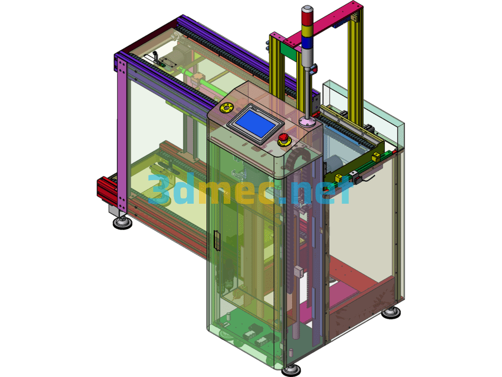 SL-3 Fully Automatic Board Loading Machine - 3D Model SolidWorks Free Download