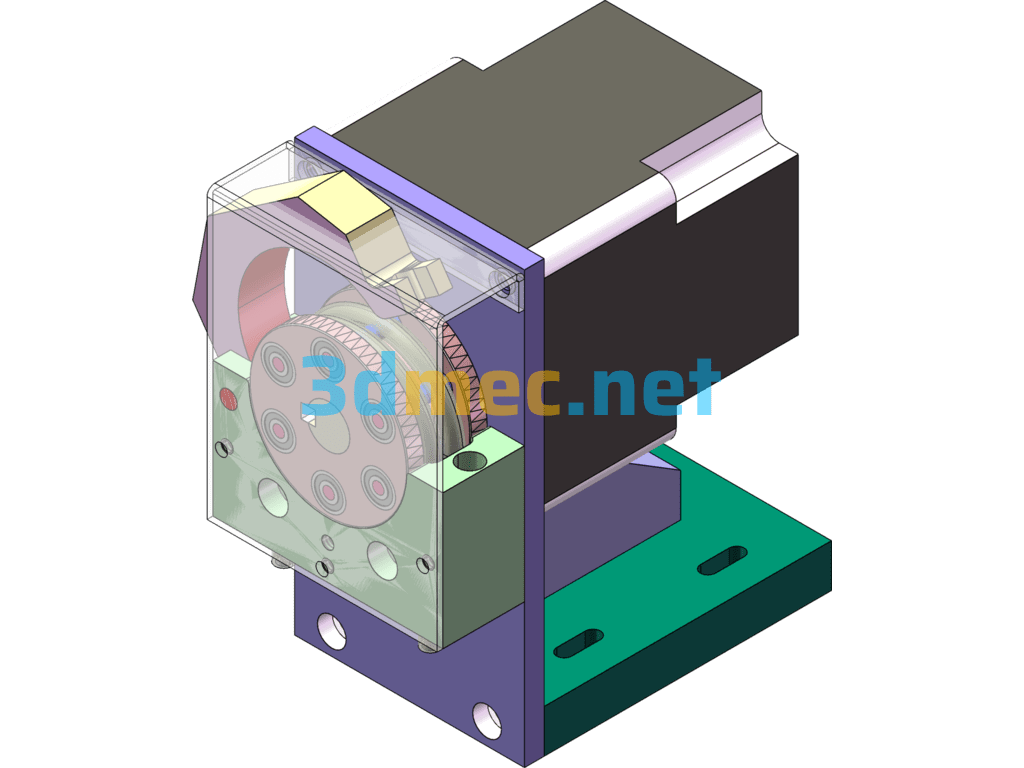 Oil Pump Device - 3D Model SolidWorks Free Download