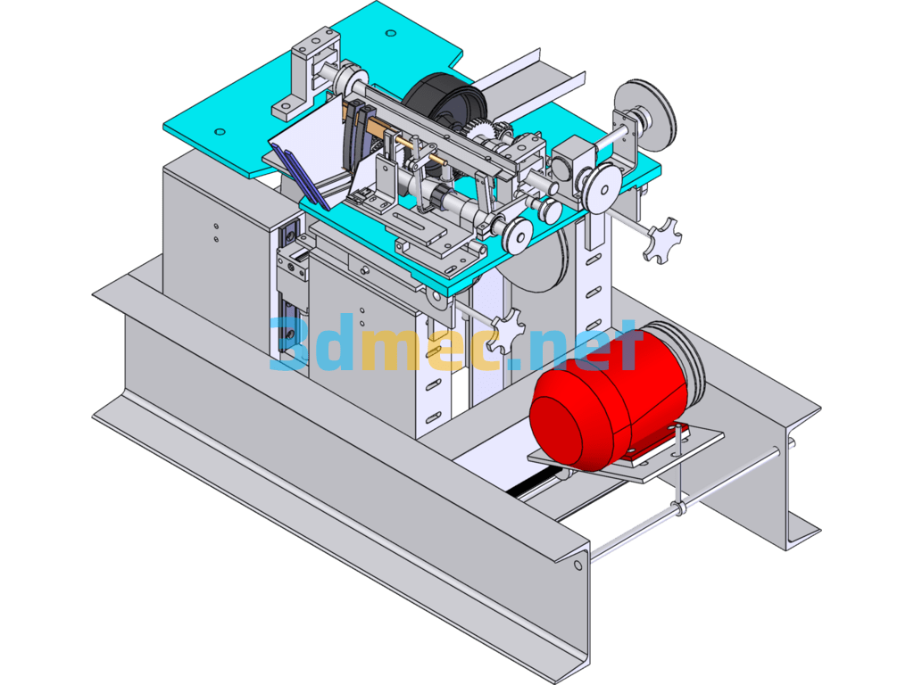 End Grinding Machine - 3D Model SolidWorks Free Download