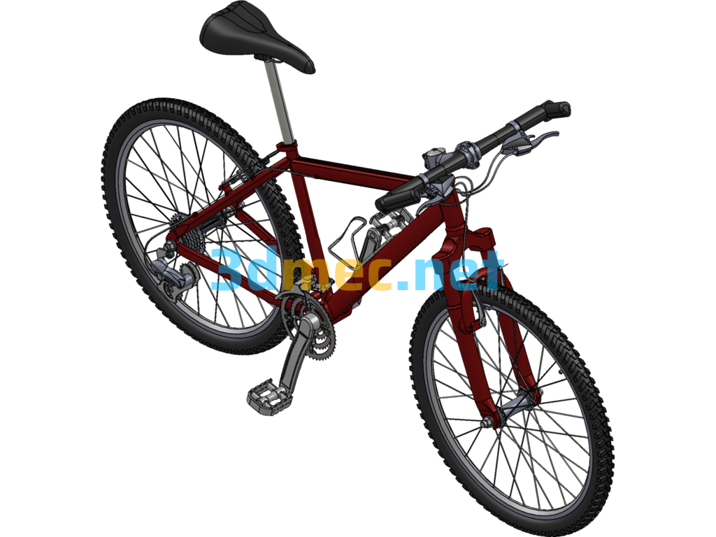 Mountain Biking - 3D Model SolidWorks Free Download