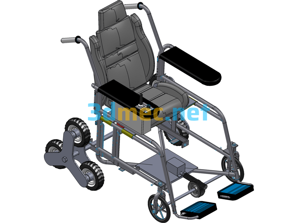 Special Function Wheelchair (SW Design) - 3D Model SolidWorks Free Download