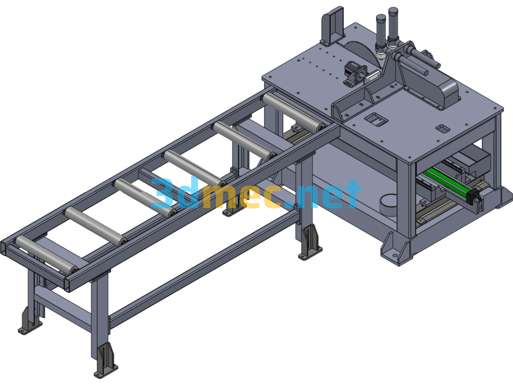 12-Inch Aluminum Finished Product Saw (Aluminum Profile Cutting Machine) - 3D Model SolidWorks Free Download