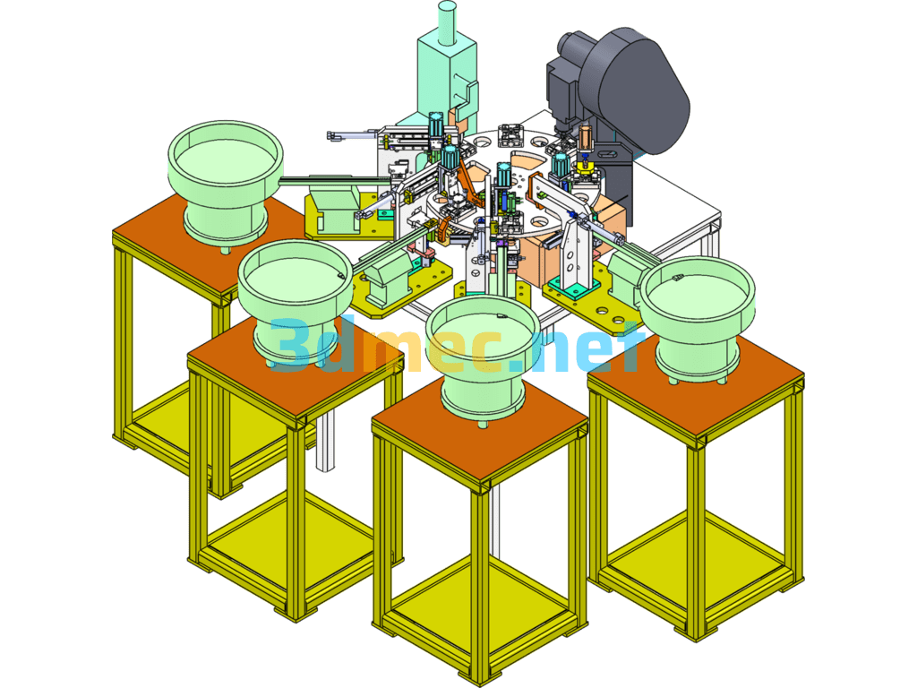 Electronic Component Assembly Machine - 3D Model SolidWorks Free Download