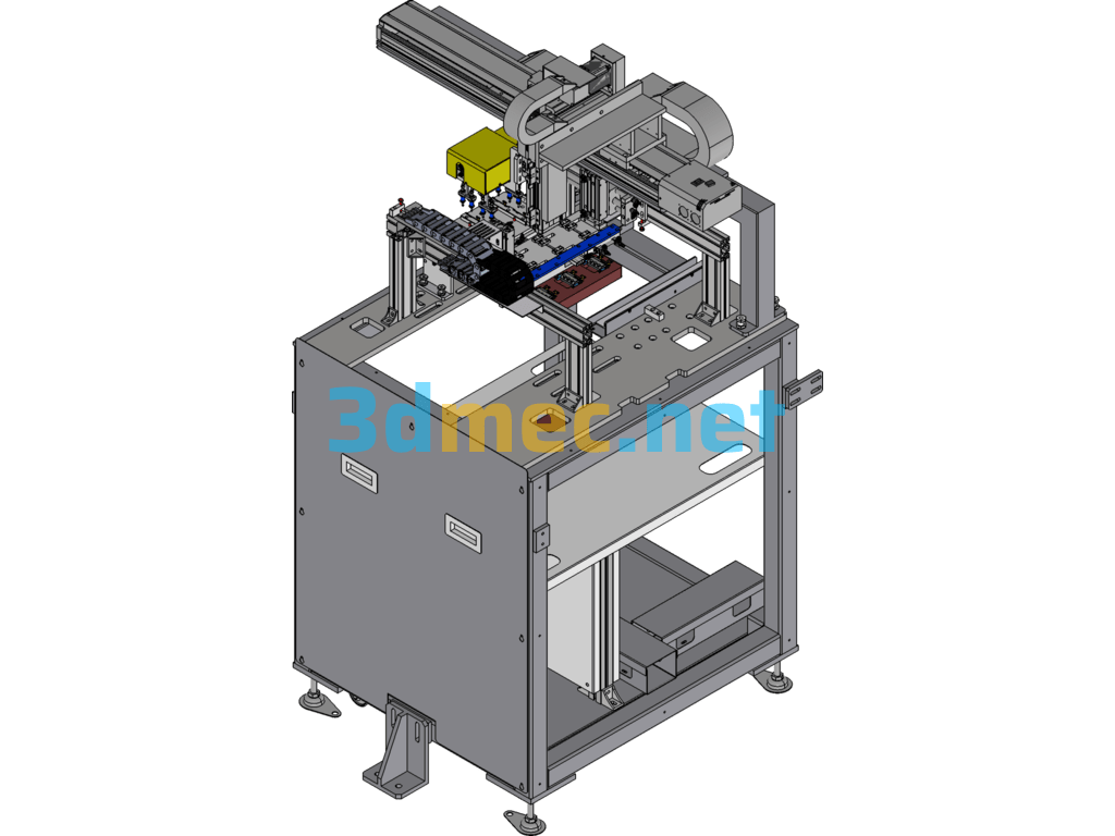 Automatic Production Line Material Reclaiming Station Equipment - 3D Model SolidWorks Free Download