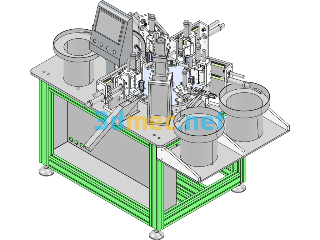 Rotary Riveting Machine - 3D Model SolidWorks Free Download