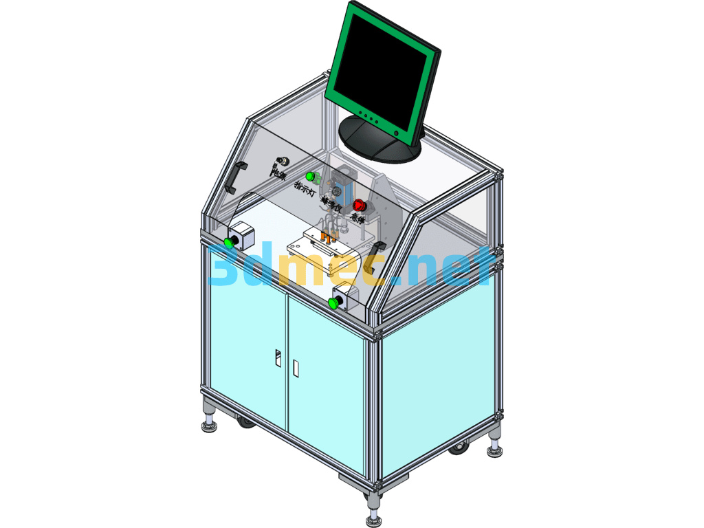 Flatness Testing Machine - 3D Model SolidWorks Free Download