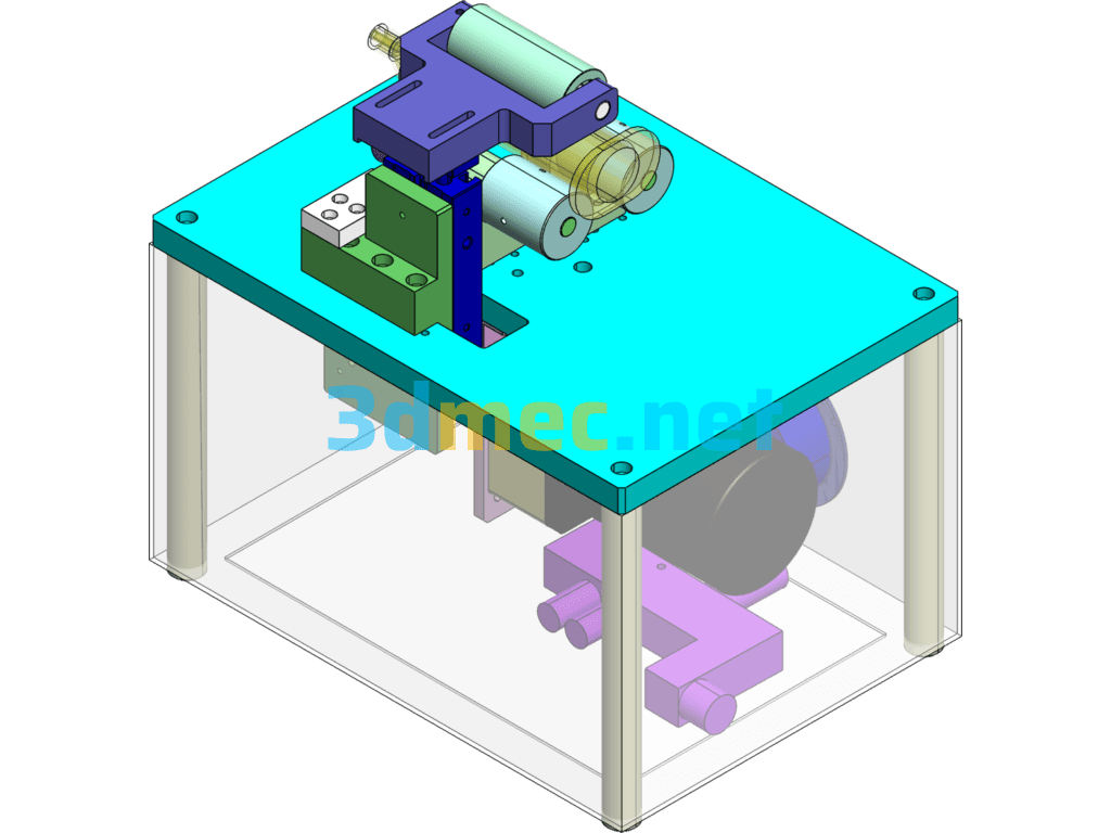 Glue Shaking Machine (Matched With Automatic Glue Dispensing Machine) - 3D Model SolidWorks Free Download