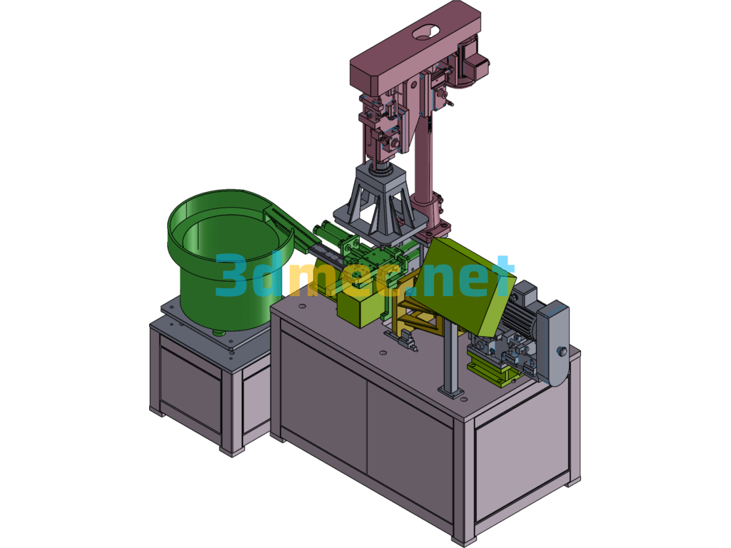 Fully Automatic Tapping Machine - 3D Model SolidWorks Free Download