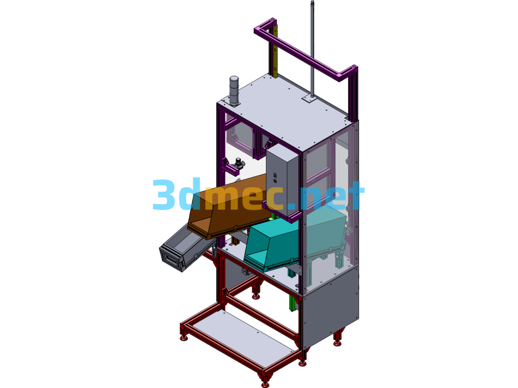 Vacuum Booster Upper Rod Assembly Assembly Machine - 3D Model SolidWorks Free Download