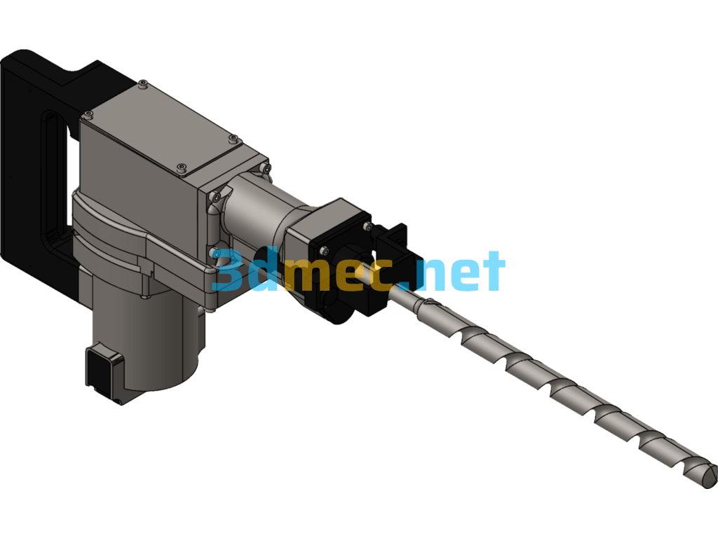 Pneumatic Hammer (SW Design) - 3D Model SolidWorks Free Download