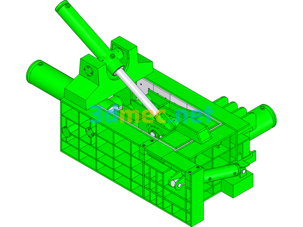 130T Baling Machine - 3D Model SolidWorks Free Download