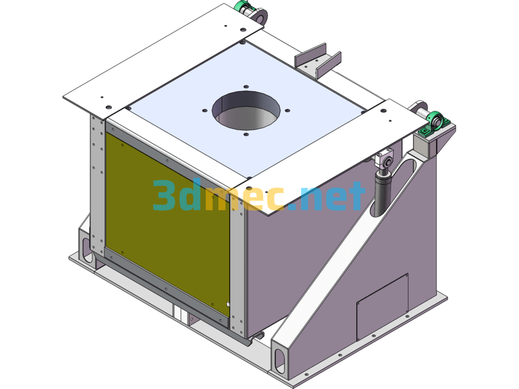 150KG Precision Casting Furnace (Induction Furnace) - 3D Model SolidWorks Free Download