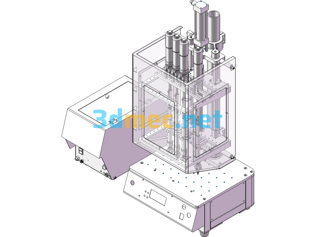 Fully Automatic Screw Machine - 3D Model SolidWorks Free Download