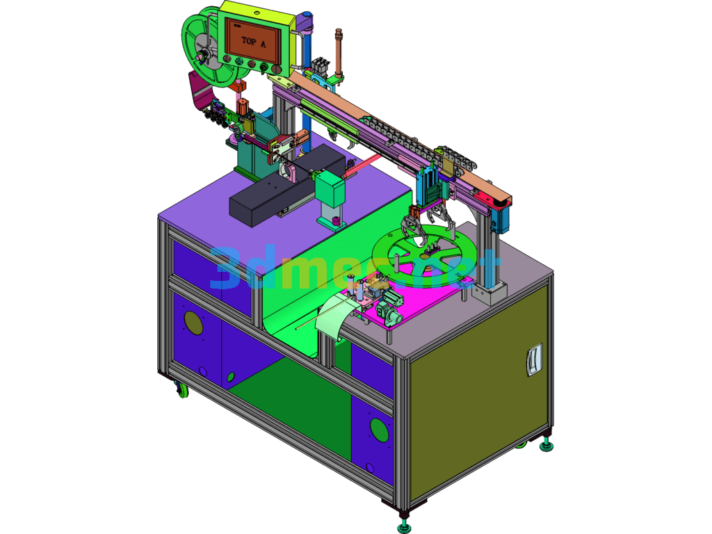 Automatic Wire Winding And Tying Machine - 3D Model SolidWorks Free Download